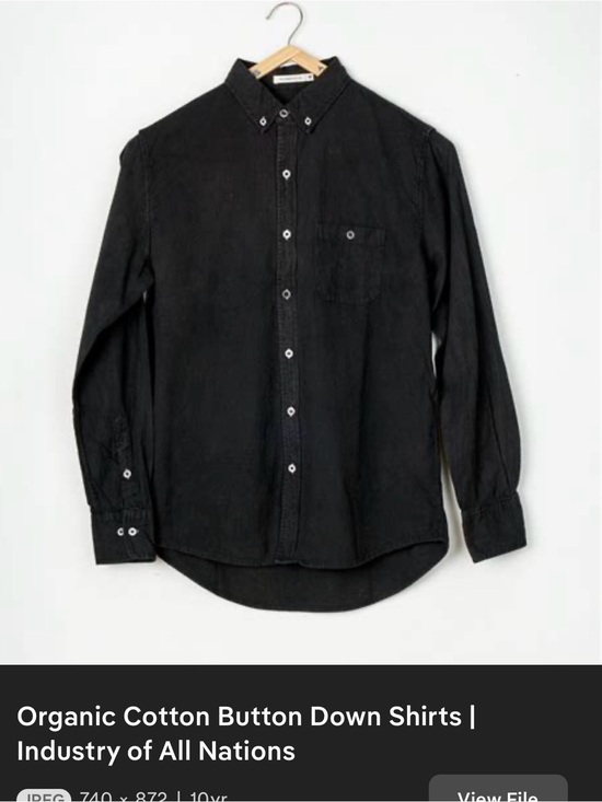 Industry Of All Nations Tops - Industry of all nations black button down xs small petite